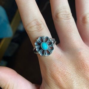 James Avery De Flores with Turquoise Ring